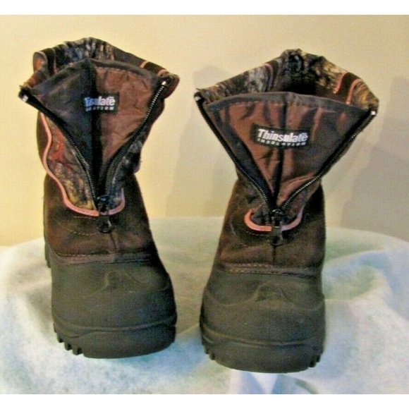 Falls Creek Girls Youth Size 2 Winter Snow Boots - Picture 3 of 8
